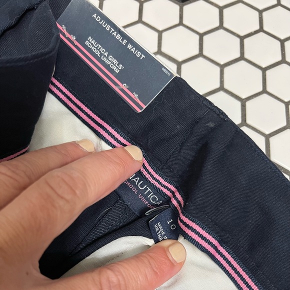 NWT nautica girls school uniform pants size 10 regular - Picture 2 of 4
